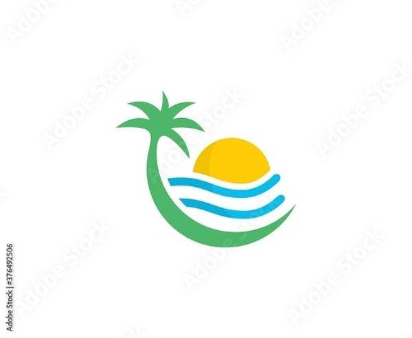 Fototapeta Summer logo 
