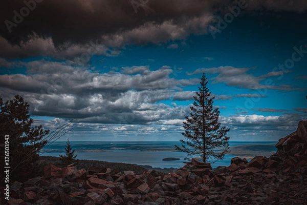Obraz storm clouds over the sea