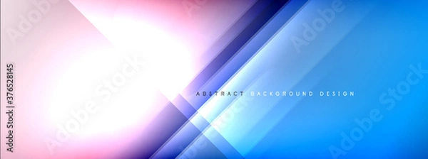 Fototapeta Motion concept neon shiny lines on liquid color gradients abstract backgrounds. Dynamic shadows and lights templates for text