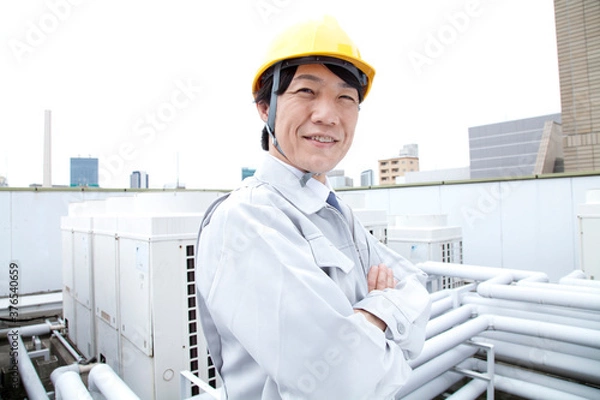 Obraz 男性作業スタッフ