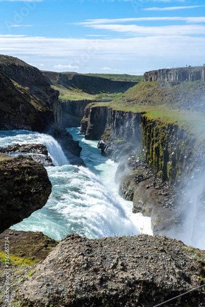 Fototapeta Gullfoss waterfall in scenic Iceland
