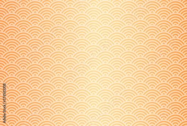 Fototapeta 紅葉　秋　和柄　背景