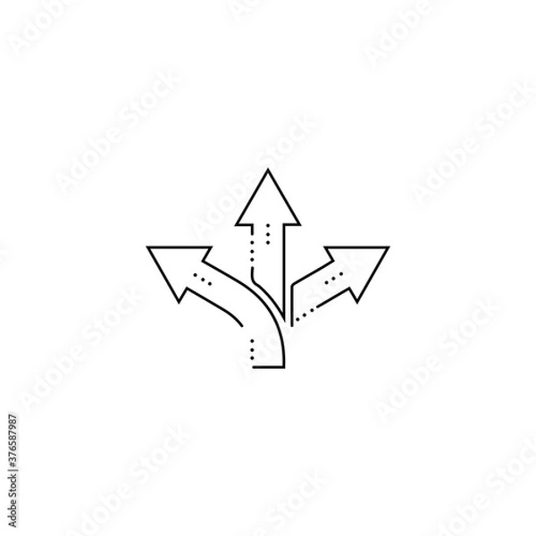 Obraz Arrow vector illustration icon