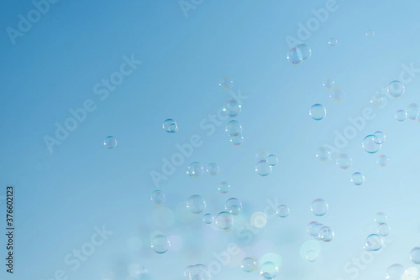 Fototapeta 青空とシャボン玉