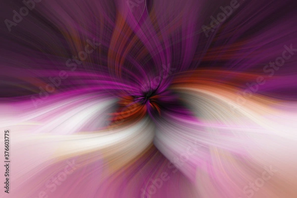 Fototapeta Multicolored and abstract twirl made in a creative way