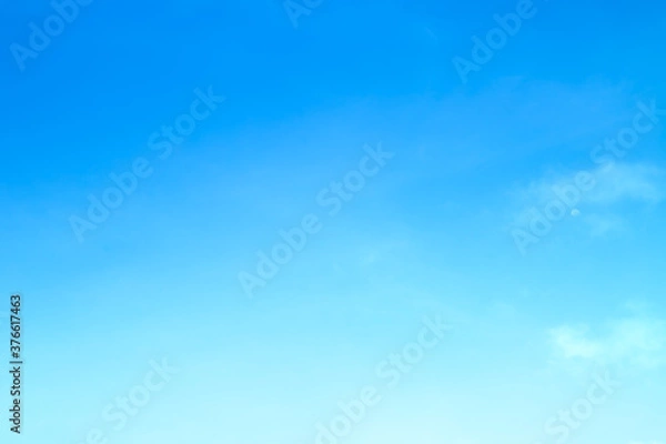 Obraz blue sky with beautiful natural white clouds