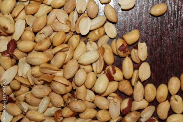 Obraz nuts on a table