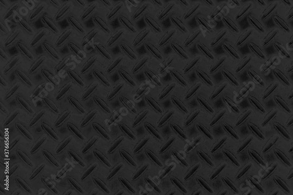 Fototapeta Black diamond plate texture and background seamless