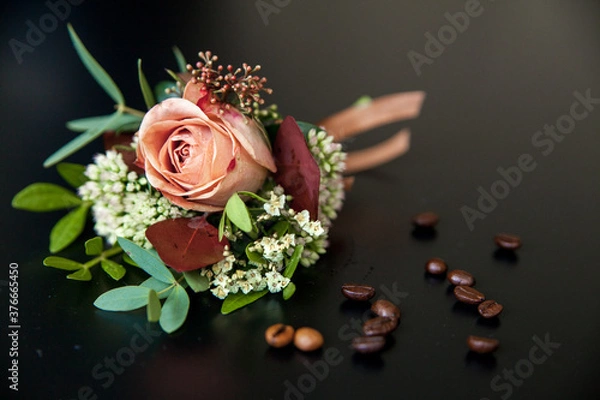 Obraz Wedding boutonniere for the groom
