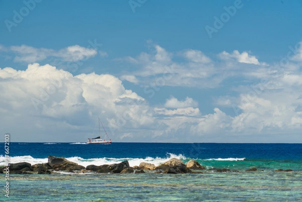 Obraz Big Island, Hawaii/USA - September. 29 2019 , Kahalu’u Beach Park