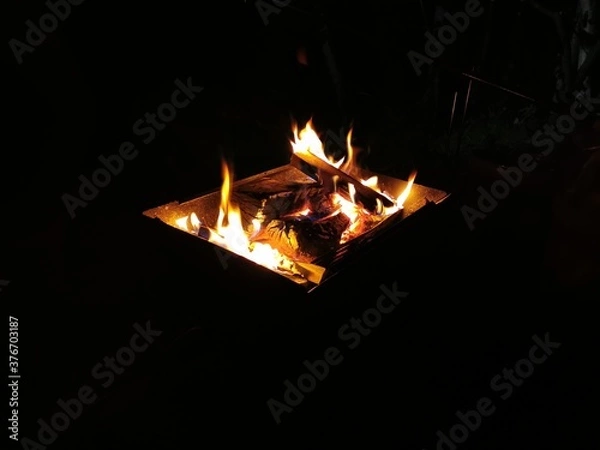 Obraz Schönes Lagerfeuer am Abend