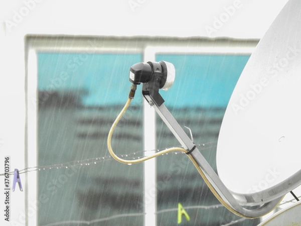 Obraz satellite dish on the roof