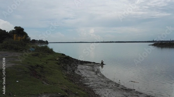 Fototapeta A day out at the riverside