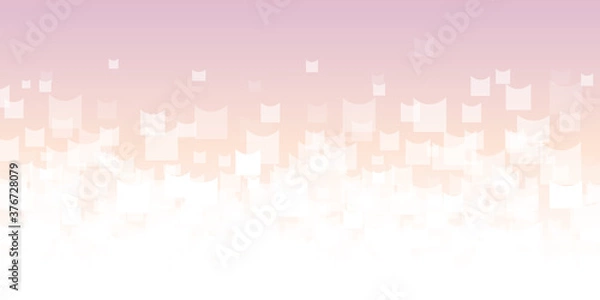 Obraz Abstract design banner white square shapes - etheral design background