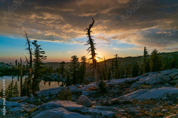 Obraz Sunset over Desolation Wilderness