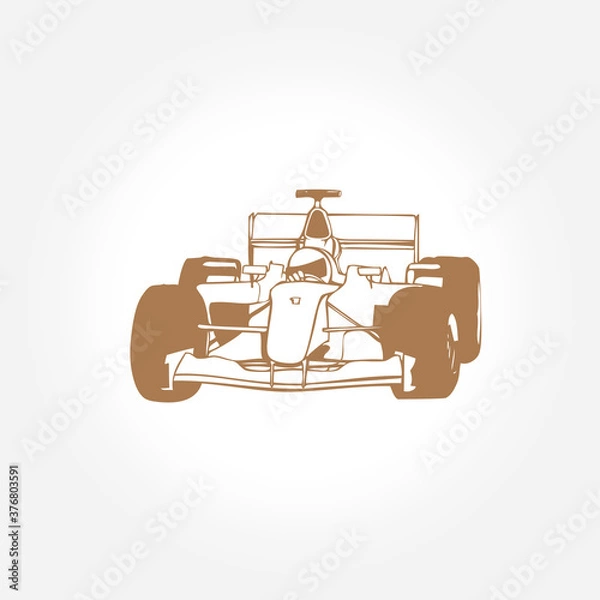 Obraz formula 1 car icon