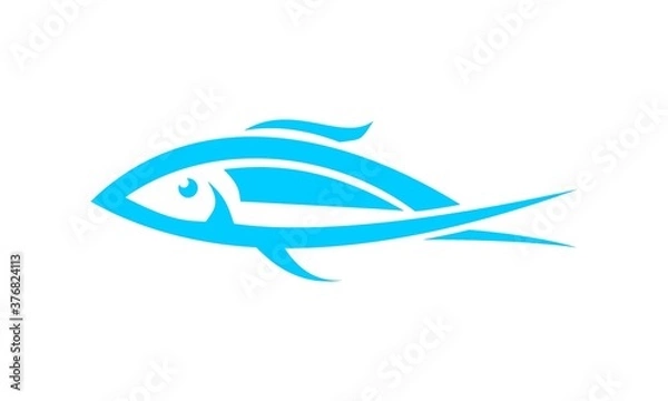 Fototapeta fish logo vector