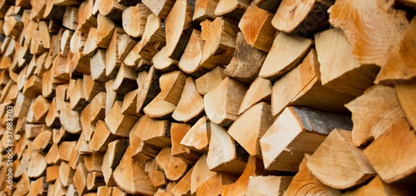 Fototapeta Feuerholz