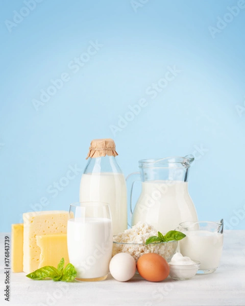 Fototapeta Various dairy products