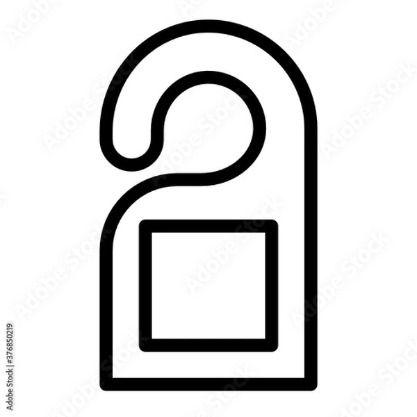 Fototapeta hotel line style icon. suitable for the needs of your creative project