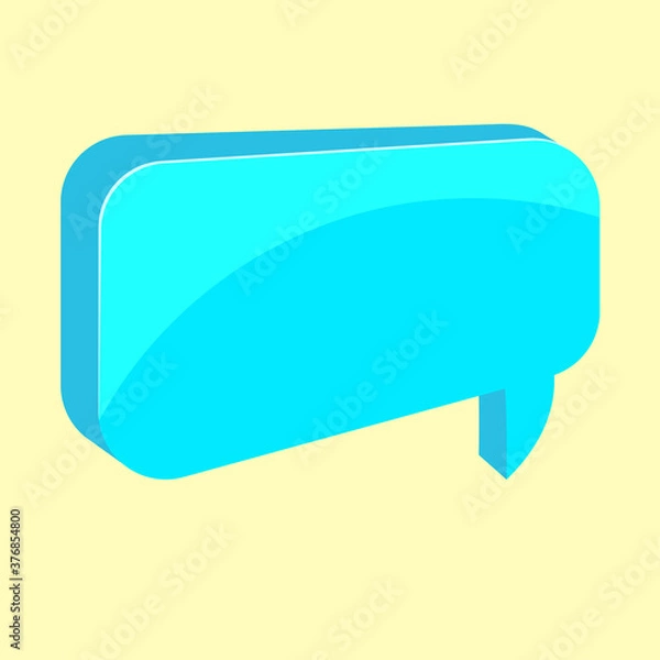 Obraz vector speech bubble icon glass