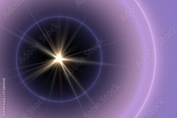 Obraz simple lens flare design