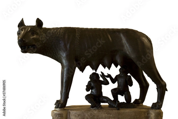 Obraz romulus and remus rome symbol