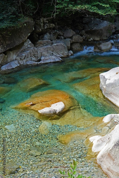 Obraz 夏の阿寺渓谷