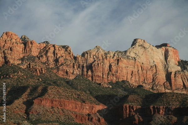 Obraz アメリカの早春のザイオンナショナルパーク