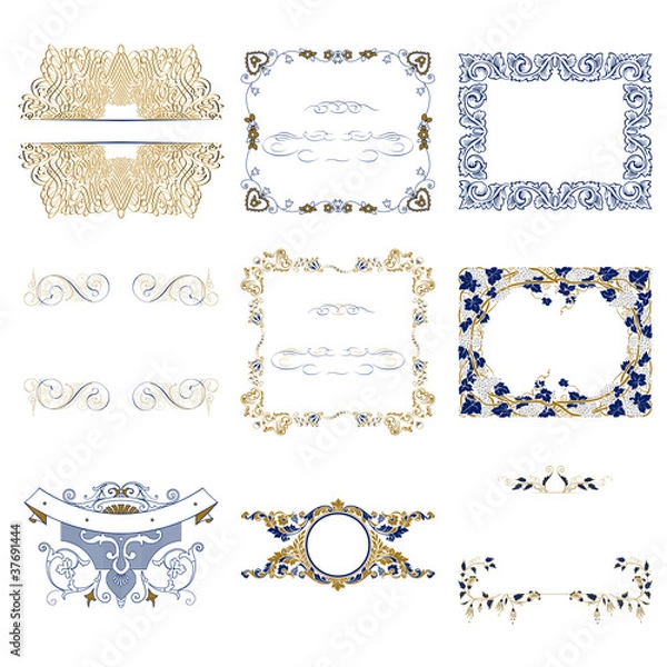 Obraz square border set