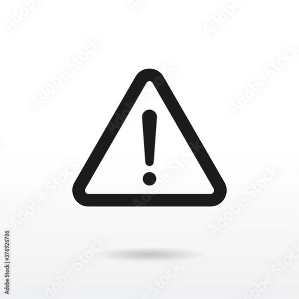 Fototapeta Attention icon vector . Warning sign