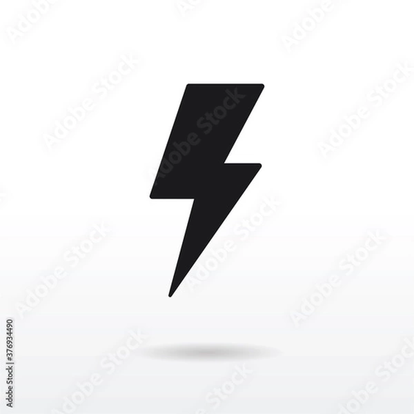 Obraz Lightning icon vector . Flash sign