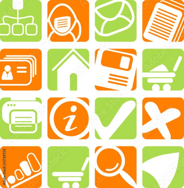 Obraz Miscellaneous vector web icons