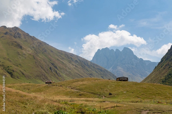 Obraz Trekking Caucasus - Chaukhi pass in the North of Georgia