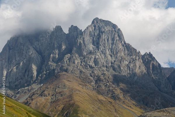 Obraz Trekking Caucasus - Chaukhi pass in the North of Georgia