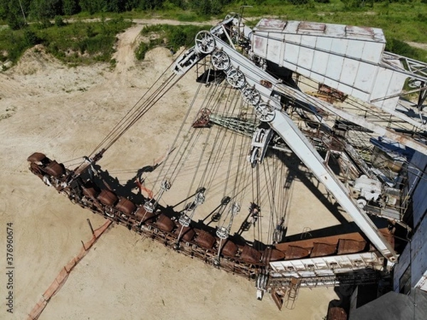 Fototapeta old mine machine