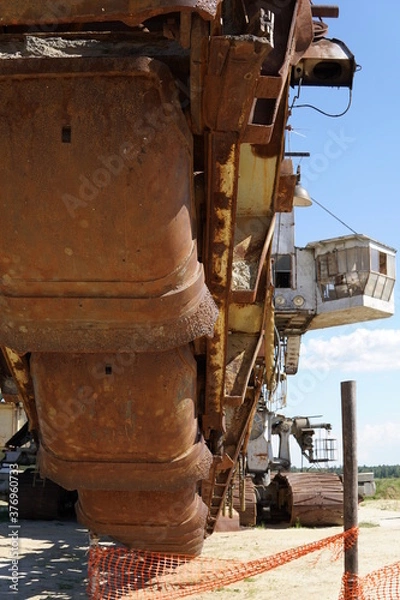 Fototapeta old mine machine