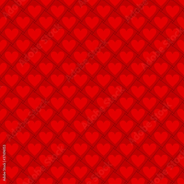 Fototapeta Seamless valentine pattern, vector