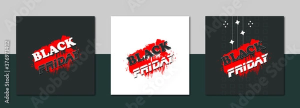 Obraz Vector Black Friday banner Premium
