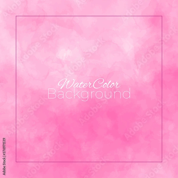 Obraz Abstract pink watercolor background Premium Vector