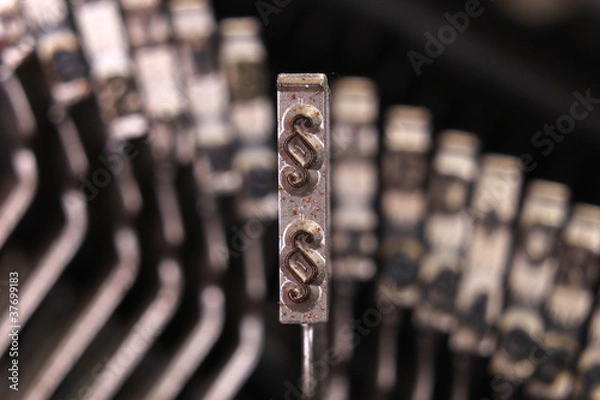 Fototapeta Paragraph Typewriter Double