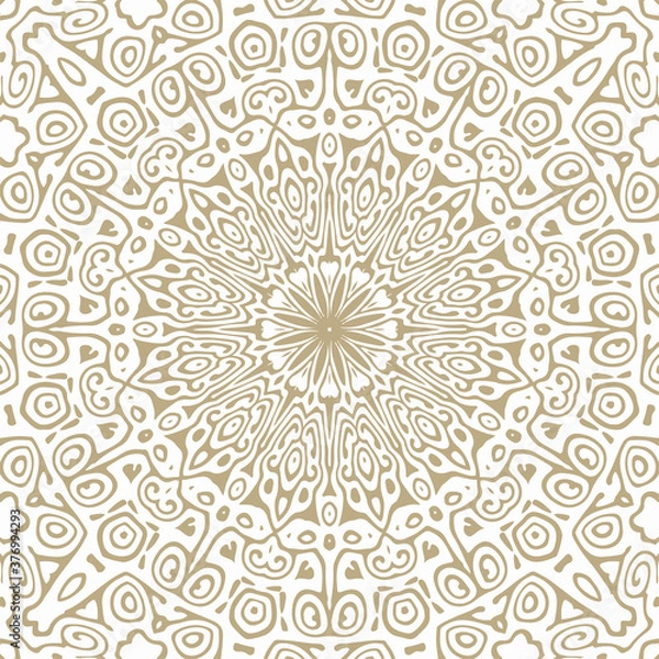 Fototapeta Oriental Seamless Vector Pattern - Repeating ornament for textile, wraping paper, fashion etc.