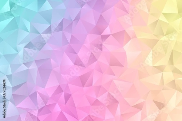 Fototapeta Abstract geometric background. Polygon wallpaper. Elegant diamond shape book cover and website header in gradient color