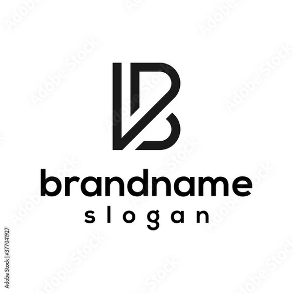 Fototapeta Letter B logo design vector EPS 10
