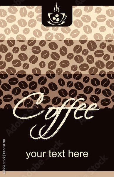Obraz Template Coffee shop menu