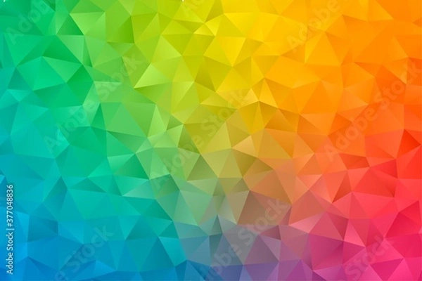 Fototapeta Abstract geometric background. Polygon wallpaper. Elegant diamond shape book cover and website header in gradient color