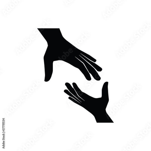 Fototapeta Help icon. One of set web icons.