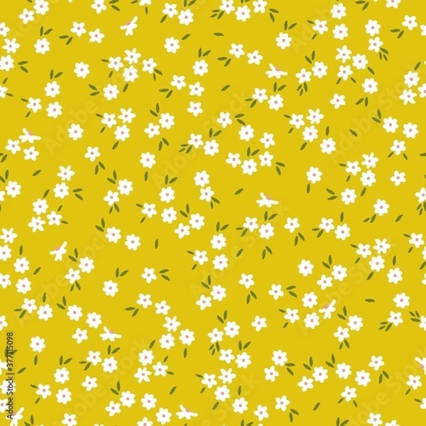 Fototapeta Cute flower pattern in a small flowers