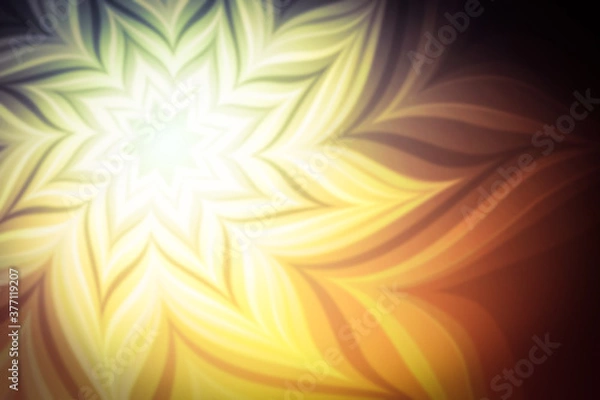Fototapeta Abstract bright flower with blur effect for your design. Illustration with flower. Blur.