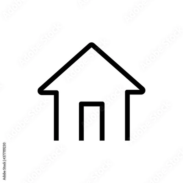 Fototapeta House, linear icon. One of a set of linear web icon